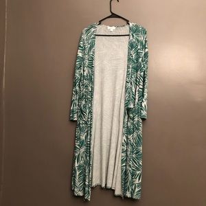 LulaRoe Sarah Size Small in Palm Print